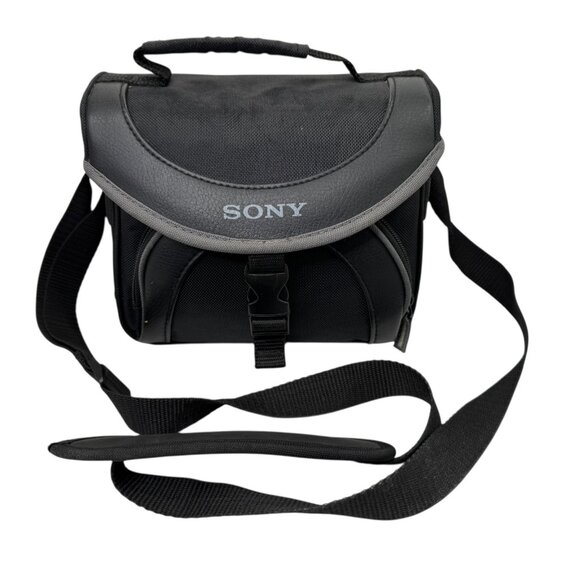 Sony LCS-X20 Camera Case Bag for Handycam Camcorder Soft Two Compartment Storage - Picture 1 of 7